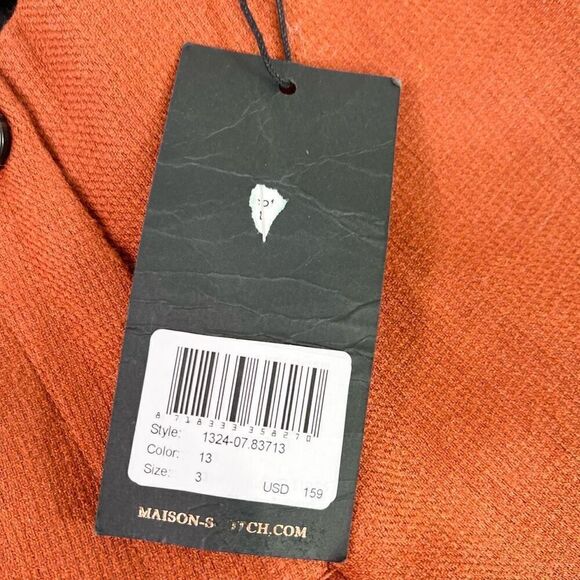 Scotch & Soda Maison Scotch Women's 8 Wool Blend Pants in Burnt Sienna New - Picture 5 of 11